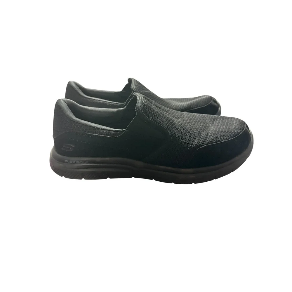 Skechers Work Relaxed Fit Mens Slip Resistant Memory Foam Shoes Black Size 10